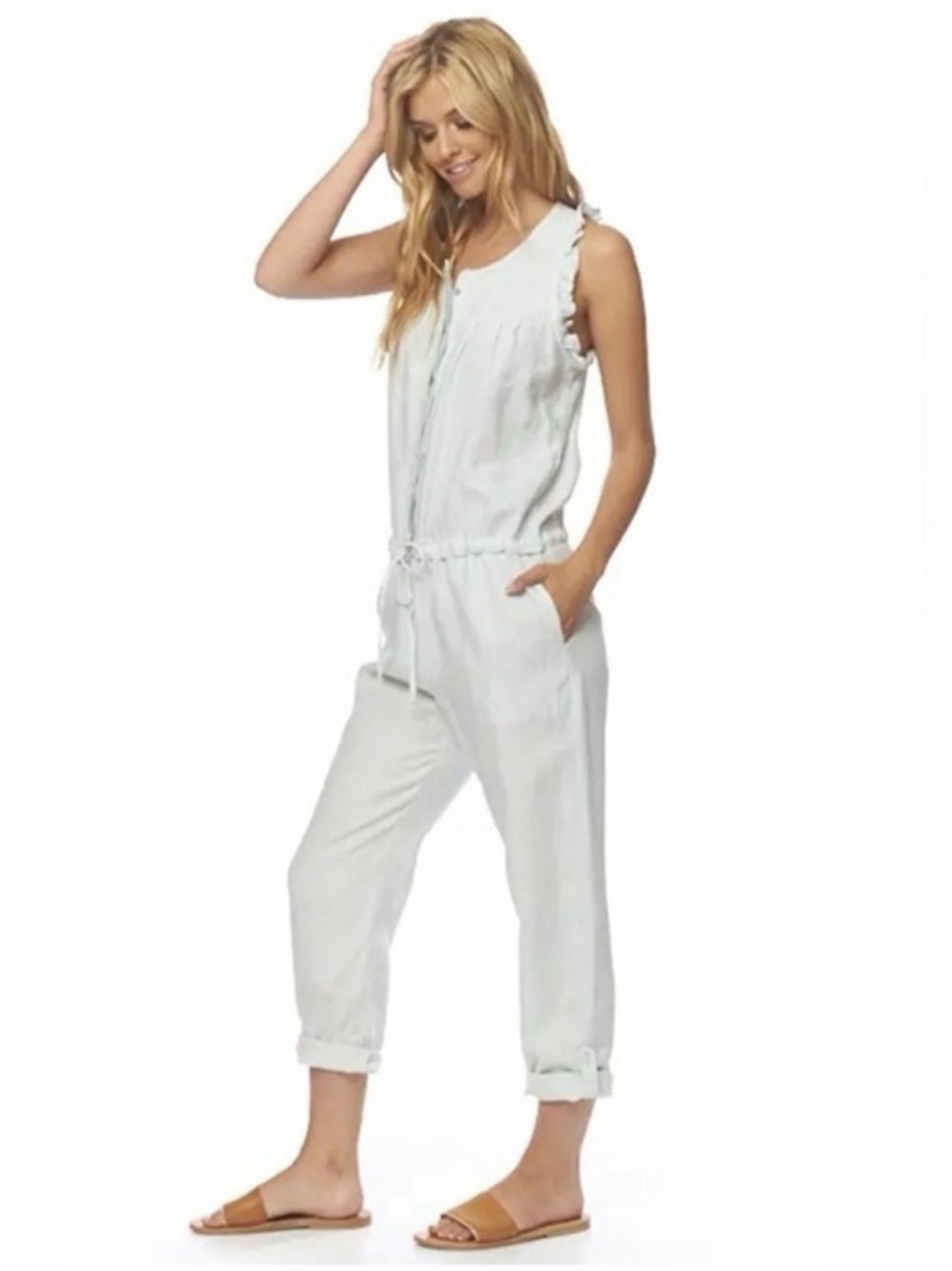 Young Fabulous & Broke On The‎ Road Maddox Linen Jumpsuit